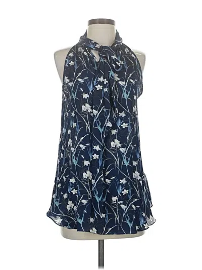 Pre-owned Max Studio Sleeveless Blouse In Blue