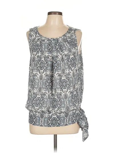 Pre-owned Max Studio Sleeveless Blouse In Blue