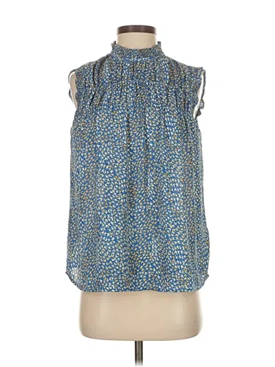 Pre-owned Max Studio Sleeveless Blouse In Blue