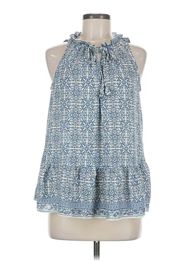 Pre-owned Max Studio Sleeveless Blouse In Blue