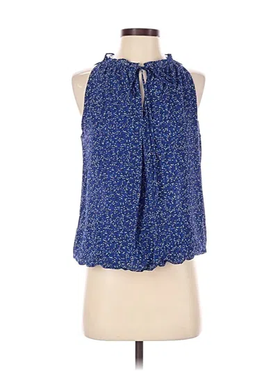 Pre-owned Max Studio Sleeveless Blouse In Blue