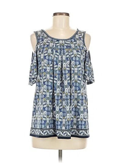 Pre-owned Max Studio Sleeveless Blouse In Blue