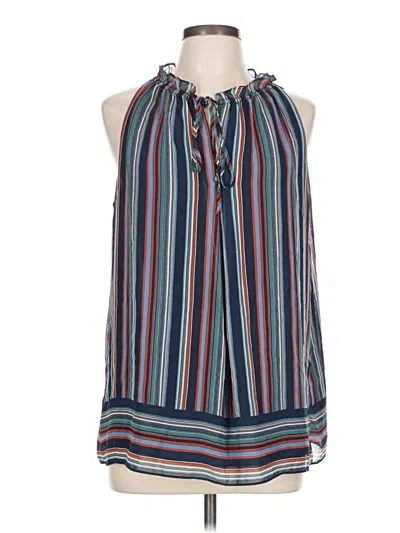 Pre-owned Max Studio Sleeveless Blouse In Blue