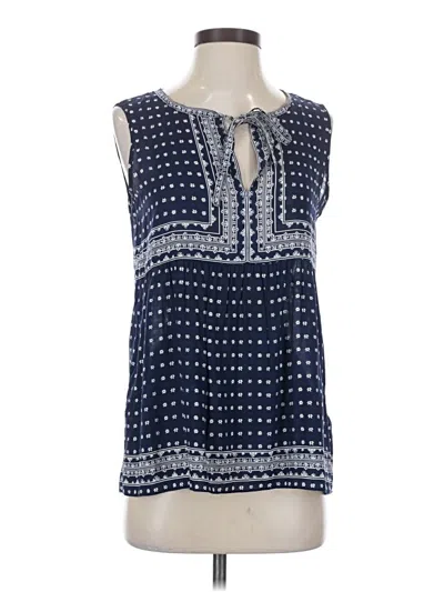 Pre-owned Max Studio Sleeveless Blouse In Blue