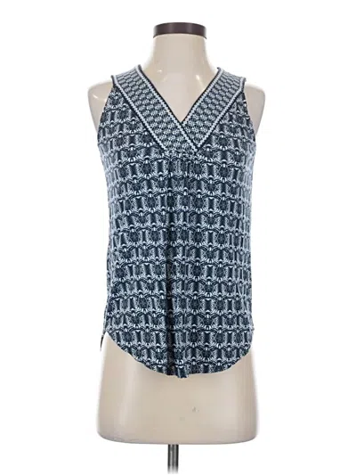 Pre-owned Max Studio Sleeveless Blouse In Blue
