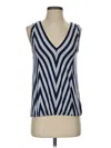 Max Studio Sleeveless Blouse In Blue