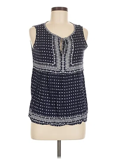 Pre-owned Max Studio Sleeveless Blouse In Blue
