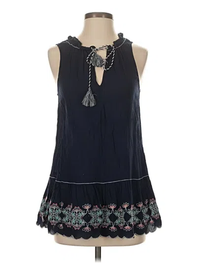 Pre-owned Max Studio Sleeveless Blouse In Blue