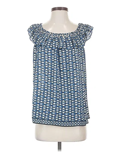 Pre-owned Max Studio Sleeveless Blouse In Blue