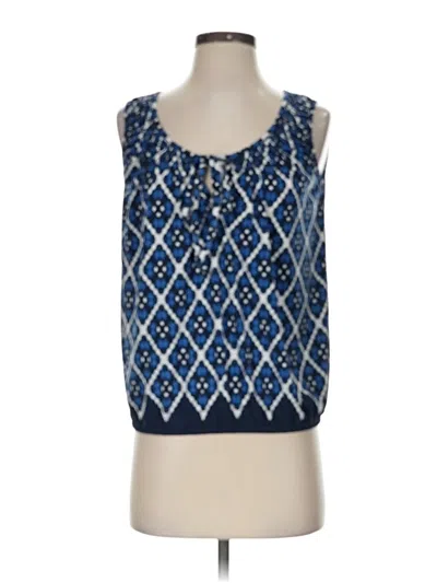 Pre-owned Max Studio Sleeveless Blouse In Blue