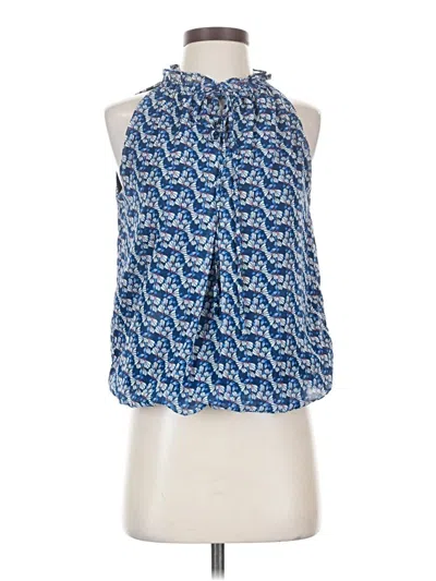 Pre-owned Max Studio Sleeveless Blouse In Blue
