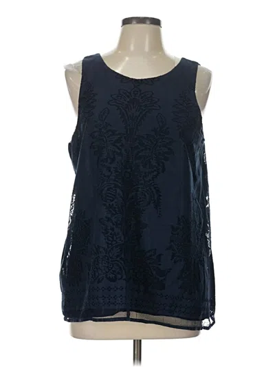 Pre-owned Max Studio Sleeveless Blouse In Blue