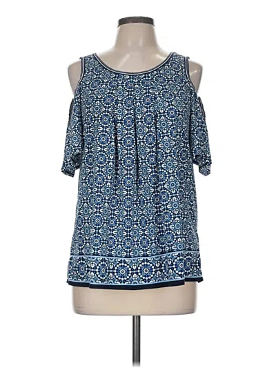 Pre-owned Max Studio Sleeveless Blouse In Blue