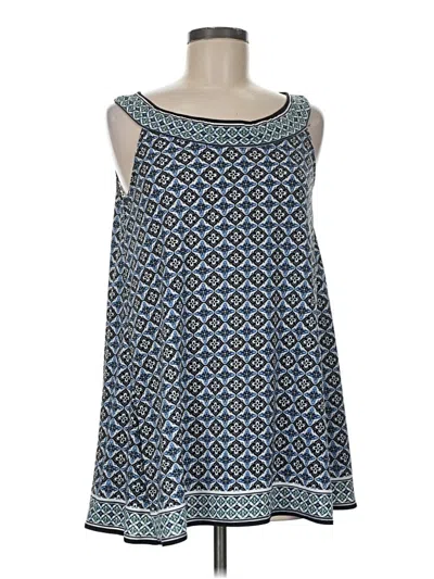 Pre-owned Max Studio Sleeveless Blouse In Blue