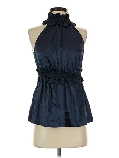 Pre-owned Max Studio Sleeveless Blouse In Blue