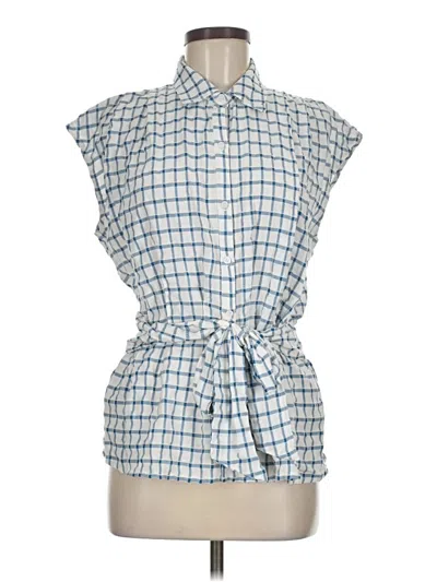 Pre-owned Max Studio Sleeveless Blouse In Blue