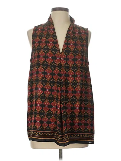 Pre-owned Max Studio Sleeveless Blouse In Brown