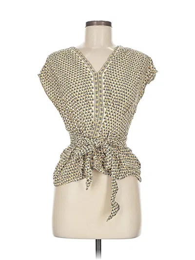 Pre-owned Max Studio Sleeveless Blouse In Gold