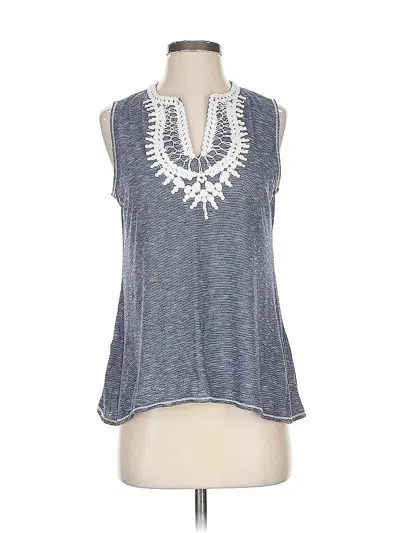 Pre-owned Max Studio Sleeveless Blouse In Gray