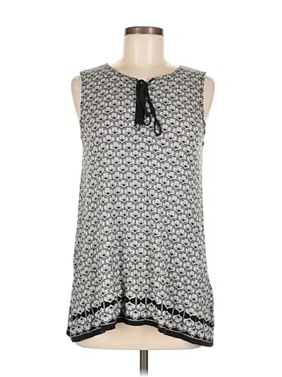 Pre-owned Max Studio Sleeveless Blouse In Gray