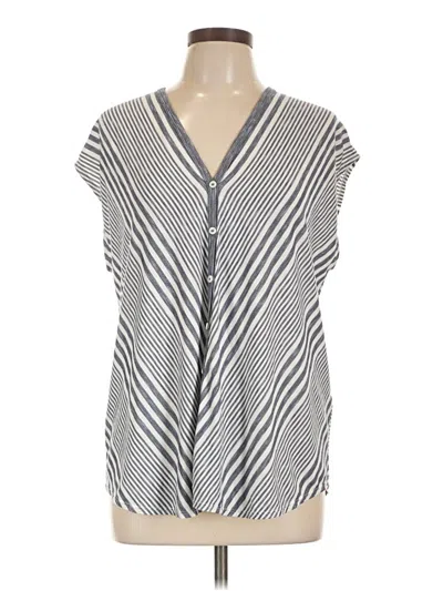 Pre-owned Max Studio Sleeveless Blouse In Gray