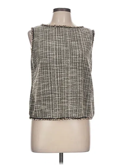 Pre-owned Max Studio Sleeveless Blouse In Gray
