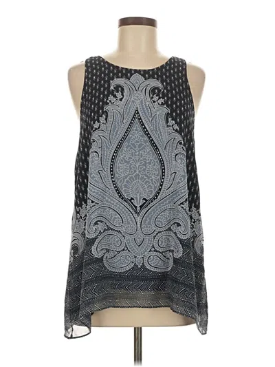 Pre-owned Max Studio Sleeveless Blouse In Gray
