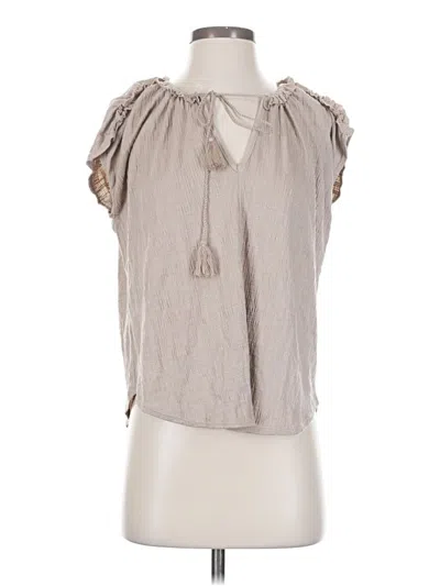 Pre-owned Max Studio Sleeveless Blouse In Gray