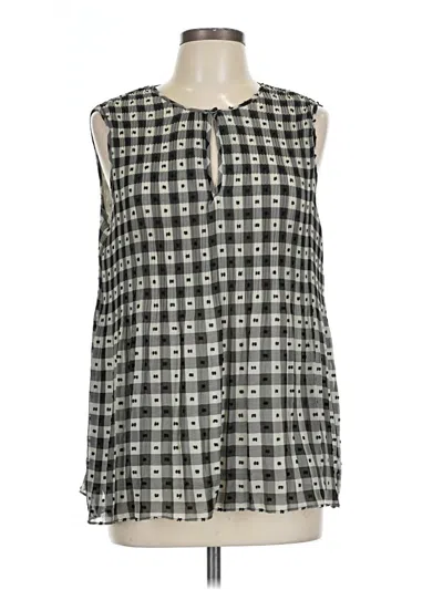 Pre-owned Max Studio Sleeveless Blouse In Gray