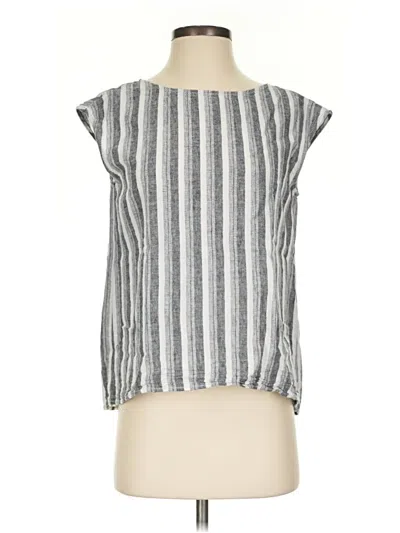 Pre-owned Max Studio Sleeveless Blouse In Gray