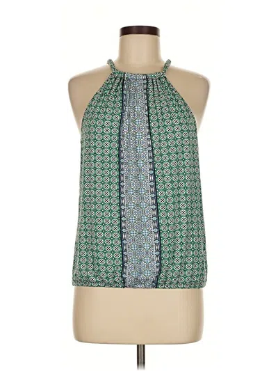 Pre-owned Max Studio Sleeveless Blouse In Green