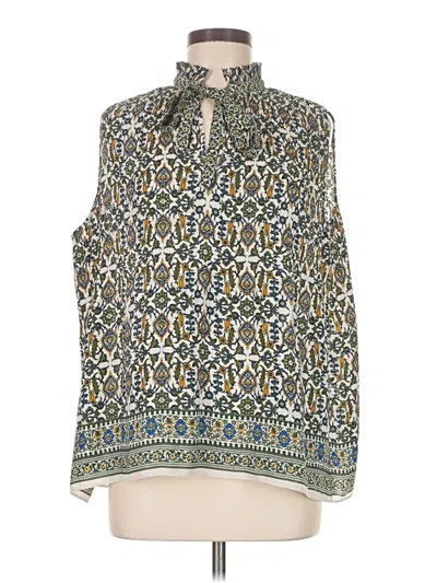 Pre-owned Max Studio Sleeveless Blouse In Green