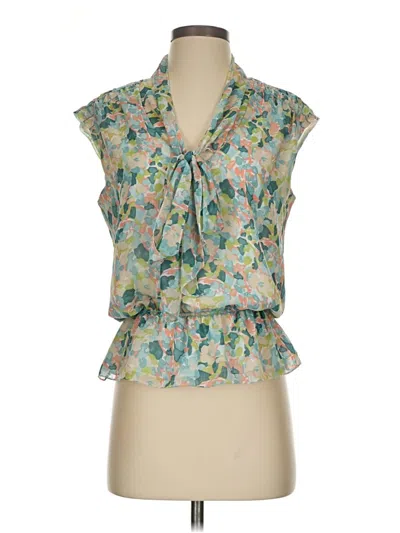Pre-owned Max Studio Sleeveless Blouse In Green