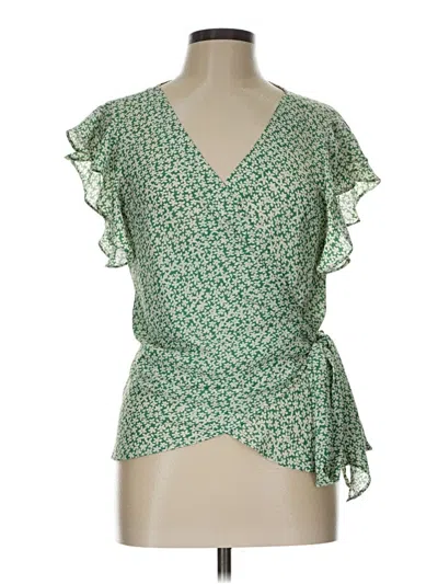 Pre-owned Max Studio Sleeveless Blouse In Green