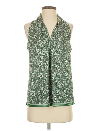 Pre-owned Max Studio Sleeveless Blouse In Green