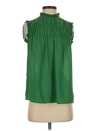 Pre-owned Max Studio Sleeveless Blouse In Green