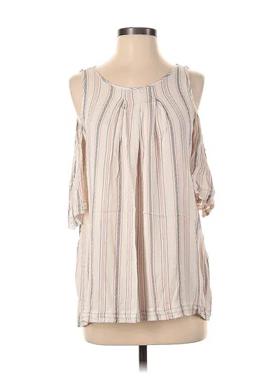 Pre-owned Max Studio Sleeveless Blouse In Ivory