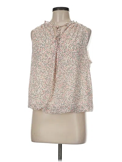 Pre-owned Max Studio Sleeveless Blouse In Ivory