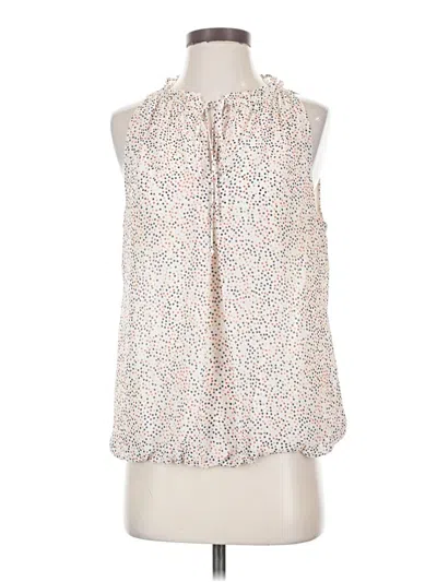 Pre-owned Max Studio Sleeveless Blouse In Ivory