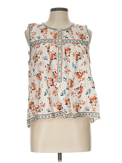 Pre-owned Max Studio Sleeveless Blouse In Ivory