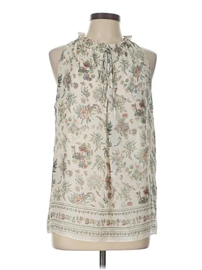 Pre-owned Max Studio Sleeveless Blouse In Ivory