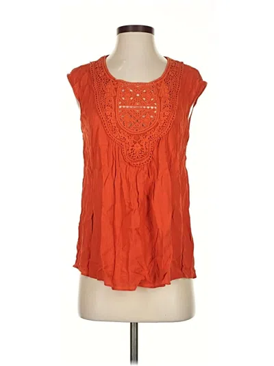 Pre-owned Max Studio Sleeveless Blouse In Orange