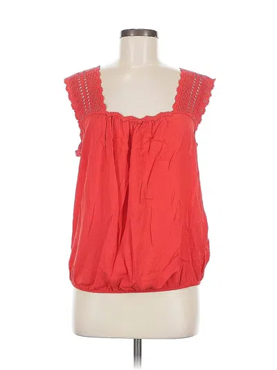 Pre-owned Max Studio Sleeveless Blouse In Orange