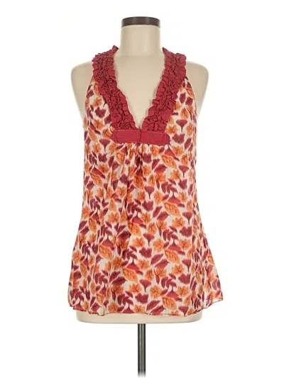 Pre-owned Max Studio Sleeveless Blouse In Orange