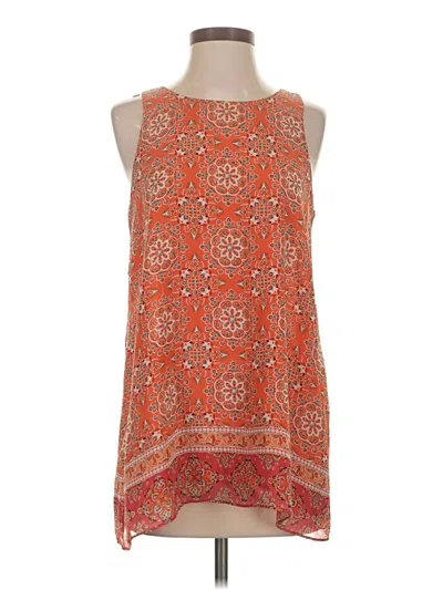 Pre-owned Max Studio Sleeveless Blouse In Orange