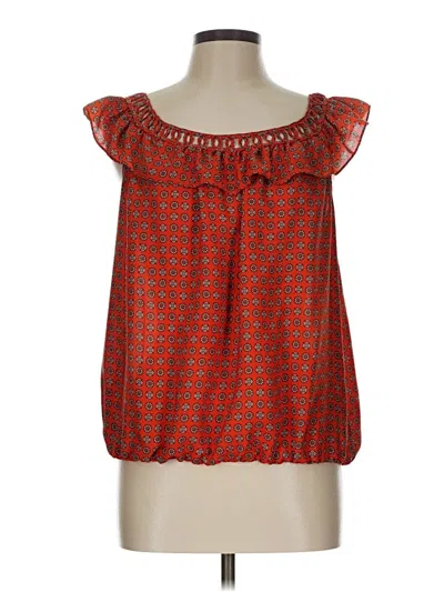 Pre-owned Max Studio Sleeveless Blouse In Orange