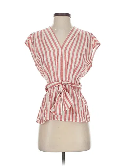 Pre-owned Max Studio Sleeveless Blouse In Red