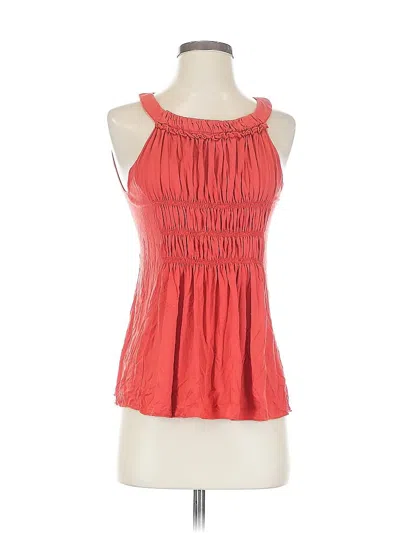 Pre-owned Max Studio Sleeveless Blouse In Red