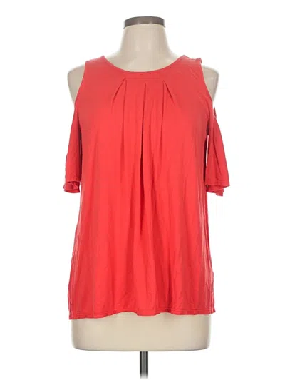 Pre-owned Max Studio Sleeveless Blouse In Red