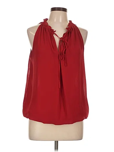 Pre-owned Max Studio Sleeveless Blouse In Red